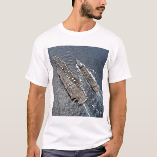 T-shirt Vue aérienne de porte-avions USS Ronald Reag