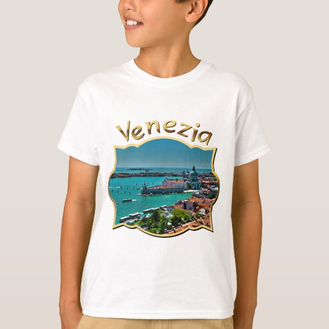 T-shirt Vue aérienne de Venise, Italie (Devant)