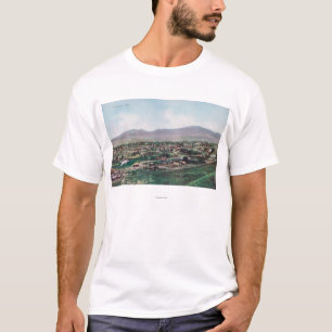 T-shirt Vue aérienne de ville des collines