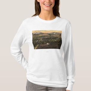 T-shirt Vue aérienne de ville et de vallée