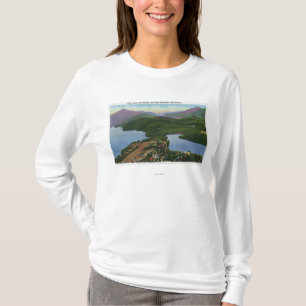 T-shirt Vue aérienne des lacs placides et du miroir