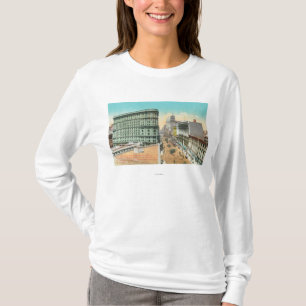 T-shirt Vue aérienne du bâtiment d'inondation