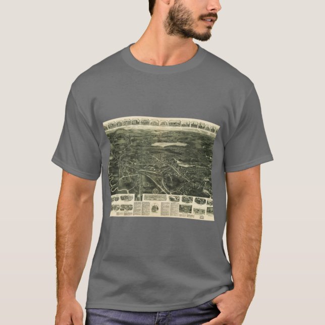 T-shirt Vue aérienne du canton (Devant)