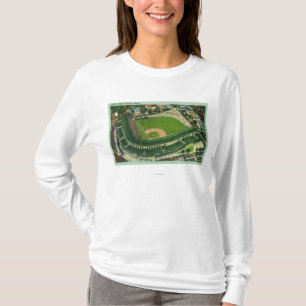 T-shirt Vue aérienne du champ de Wrigley # du 2Chicago, I