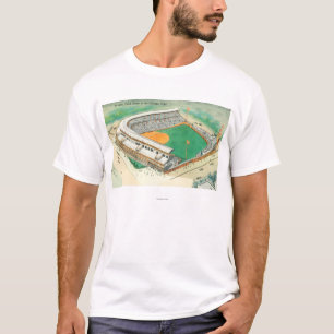 T-shirt Vue aérienne du champ de Wrigley # du 3Chicago, I