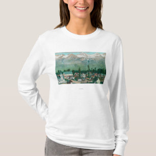 T-shirt Vue aérienne du secteur résident de la ville