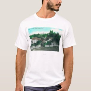 T-shirt Vue aérienne extérieure de cottage français