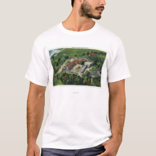 T-shirt Vue aérienne orientale des au sol de fort