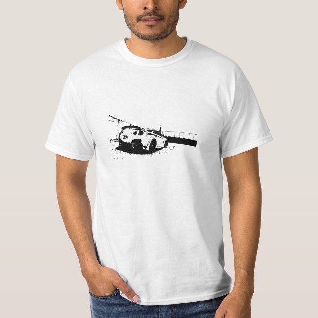 T-shirt Vue arrière d'horizon (Devant)