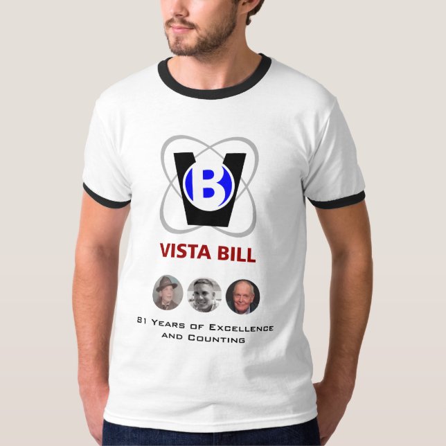 T-shirt Vue Bill 81 ans tout (Devant)