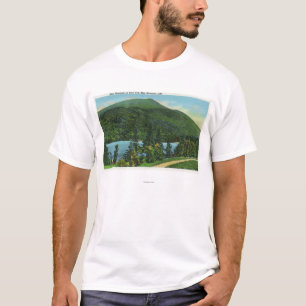 T-shirt Vue bleue de lac Mt de la montagne