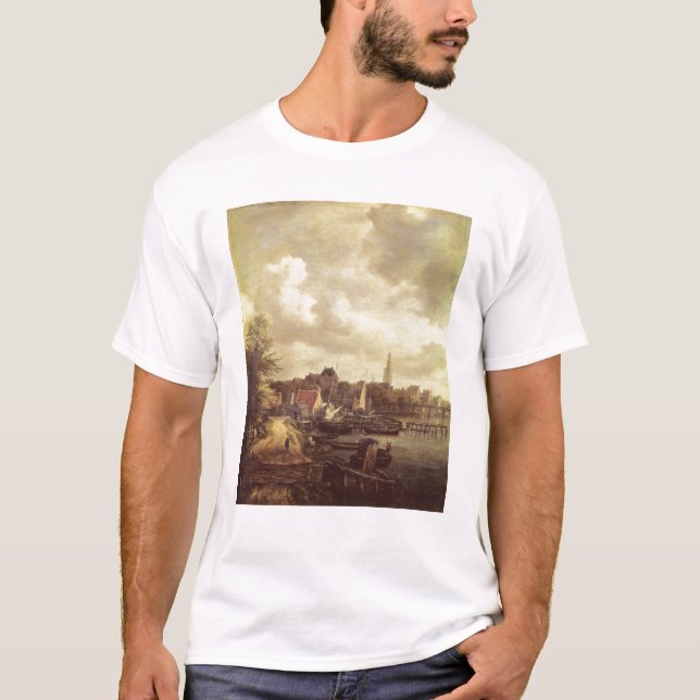 T-shirt Vue d'Amsterdam (Devant)
