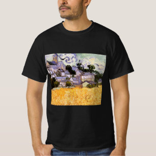 T-shirt Vue d'Auvers avec l'église par Vincent van Gogh