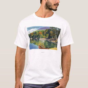 T-shirt Vue de baie de paradis et de montagne noire de