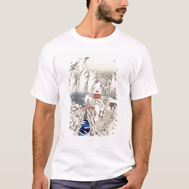 T-shirt Vue de bâti Haruna dans la neige (Devant)