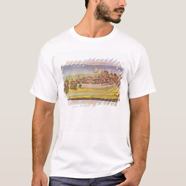 T-shirt Vue de Bourges et de l'université (Devant)