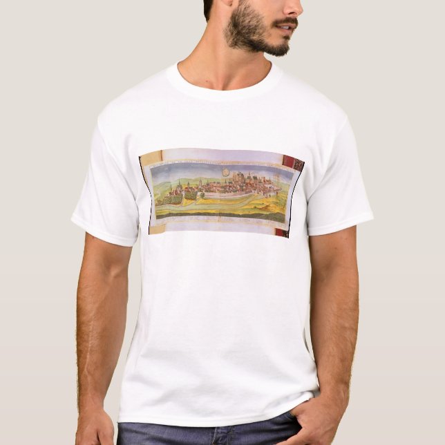 T-shirt Vue de Bourges et de l'université (Devant)