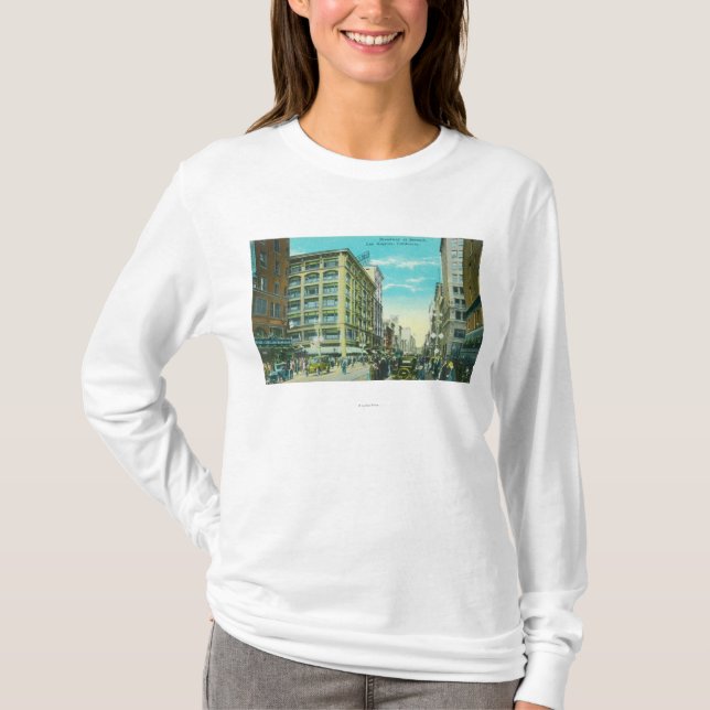 T-shirt Vue de Broadway et de septième coin (Devant)