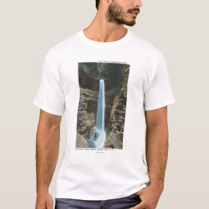 T-shirt Vue de cascade spectaculaire de caverne