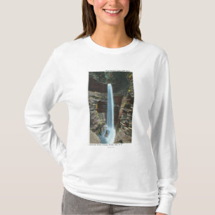 T-shirt Vue de cascade spectaculaire de caverne