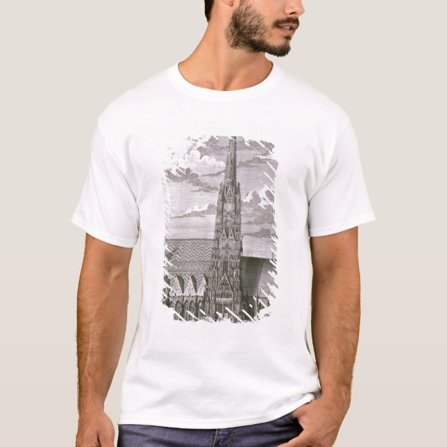 T-shirt Vue de cathédrale de St Stephan (Devant)