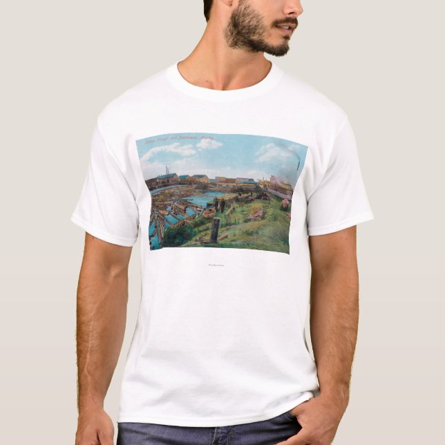 T-shirt Vue de Chena Slough de la ville (Devant)