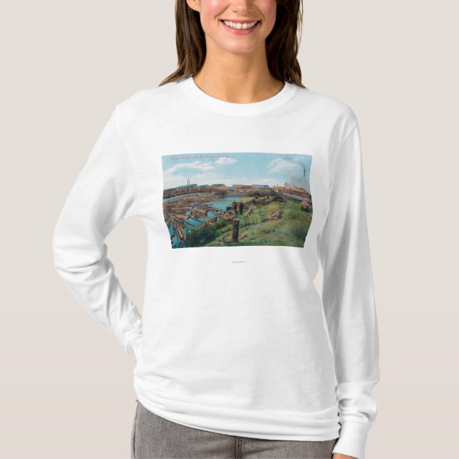 T-shirt Vue de Chena Slough de la ville (Devant)