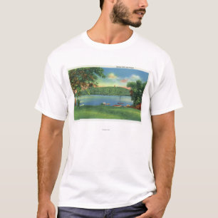 T-shirt Vue de colline et de tour de Scargo