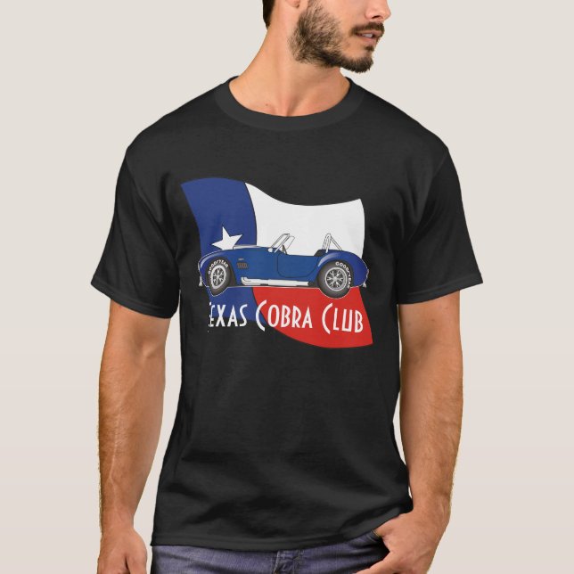 T-shirt Vue de côté, club de cobra du Texas avec le (Devant)