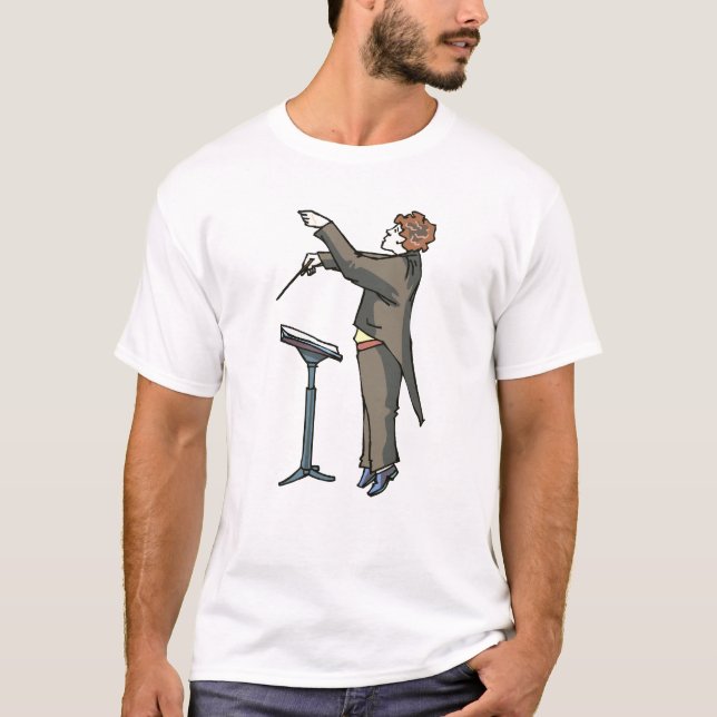 T-shirt Vue de côté de conducteur avec le support (Devant)