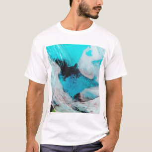 T-shirt Vue de couleur fausse de Polynya (eau libre)