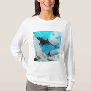 T-shirt Vue de couleur fausse de Polynya (eau libre)