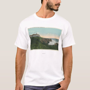 T-shirt Vue de falaise de tête chauve et extérieur de