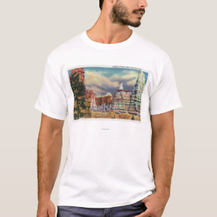 T-shirt Vue de formation de roche de la Reine Victoria
