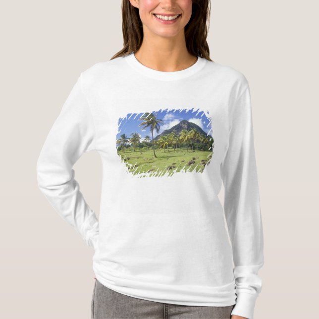 T-shirt Vue de Gros Piton le long du sentier historique à (Devant)