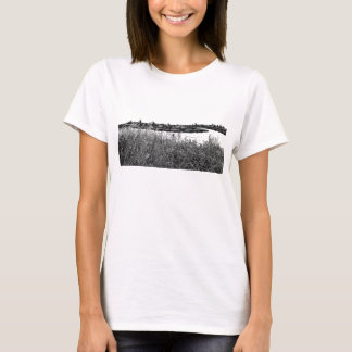 T-shirt Vue de la campagne - Illustration minimaliste