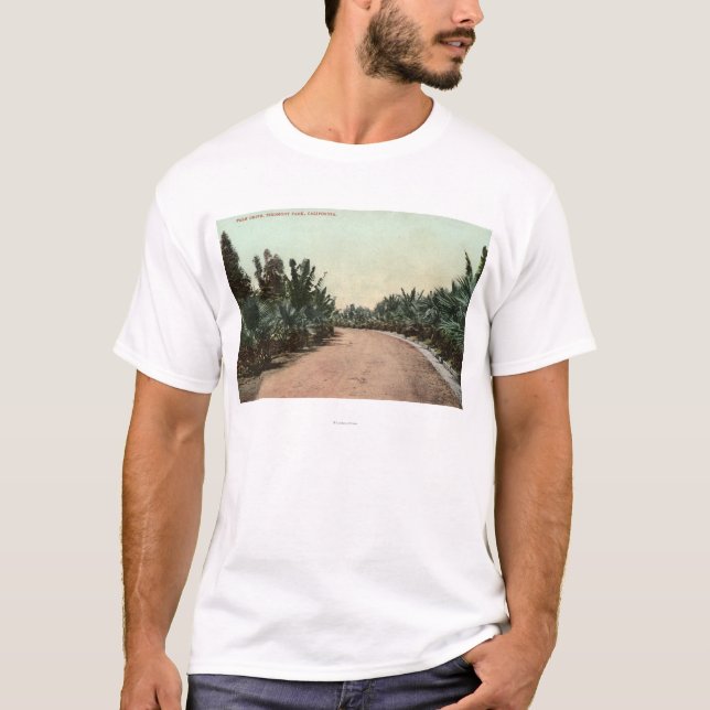 T-shirt Vue de la commande de paume (Devant)