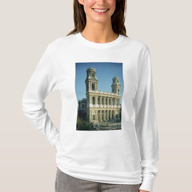 T-shirt Vue de la façade de l'église de (Devant)