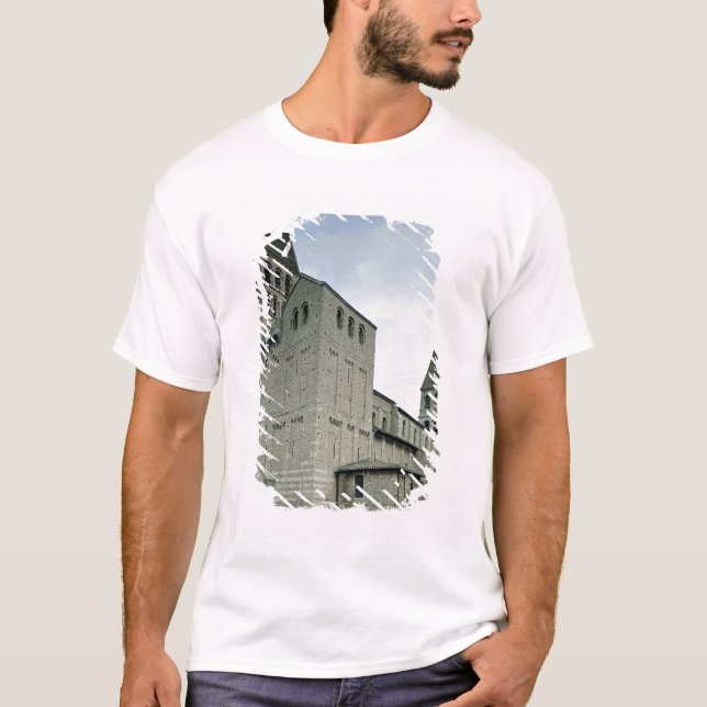 T-shirt Vue de la façade occidentale, 10ème-11ème siècle (Devant)