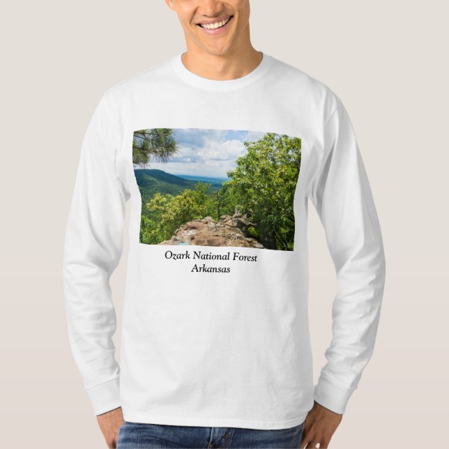 T-shirt Vue de la falaise de la forêt nationale d'Ozark (Devant)