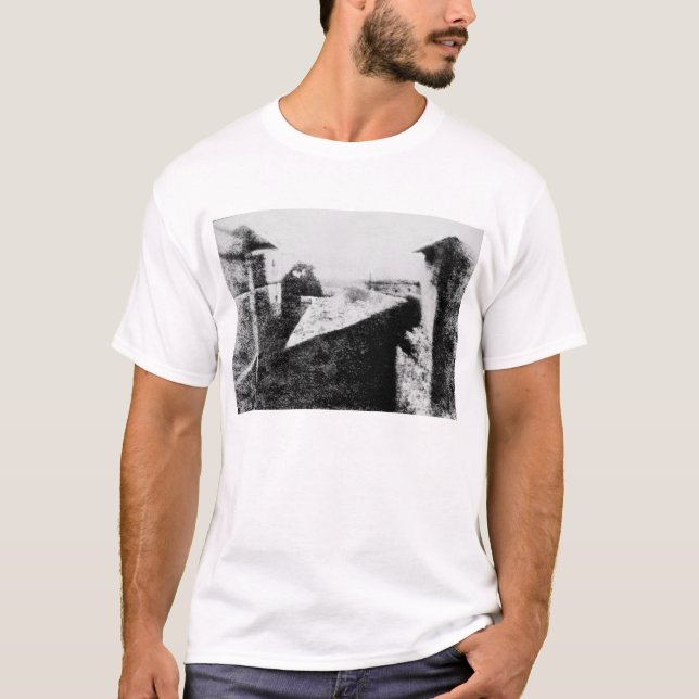 T-shirt Vue de la fenêtre chez Le Gras, première (Devant)