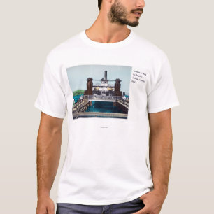 T-shirt Vue de la foire commerciale de ferry-boat de