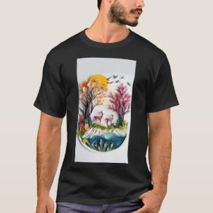 T-shirt Vue de la forêt