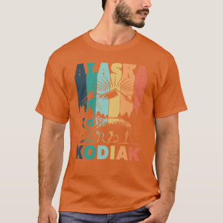 T-shirt Vue de la montagne Kodiak Alaska