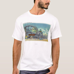 T-shirt Vue de la montagne russe de cyclone # 2