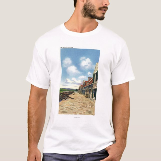 T-shirt Vue de la plate-forme du sud (Devant)