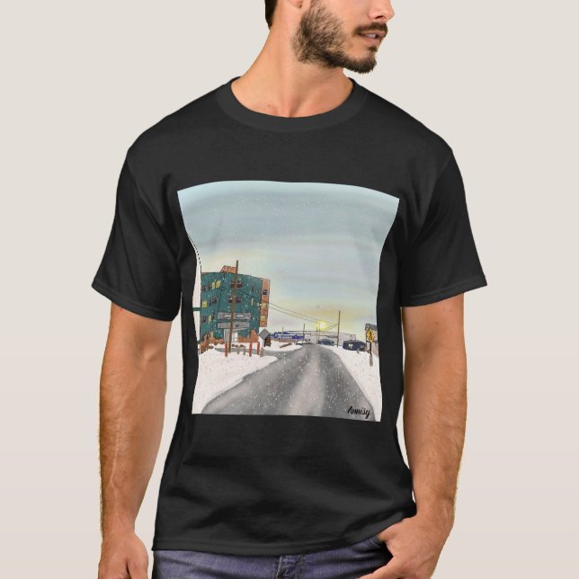 T-shirt Vue de la rue Iqaluit (Devant)