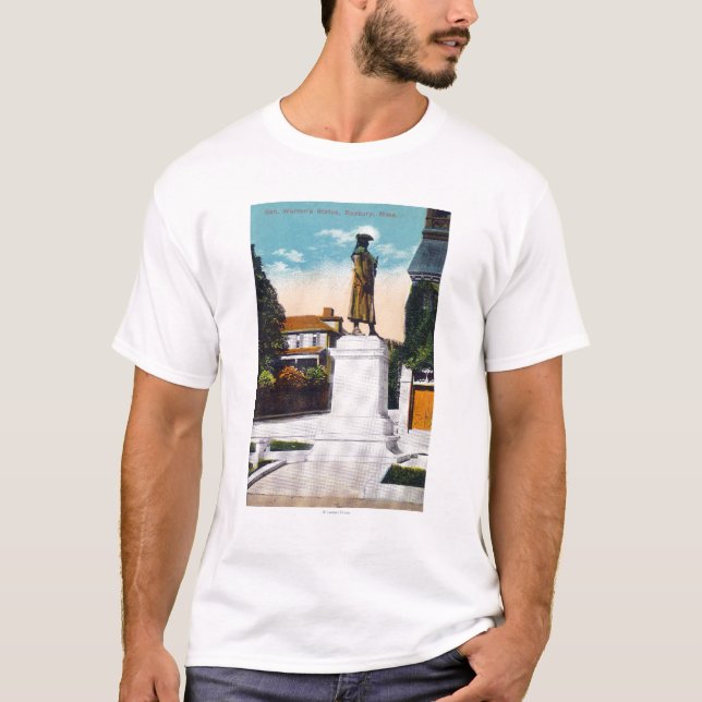 T-shirt Vue de la statue des terriers généraux (Devant)