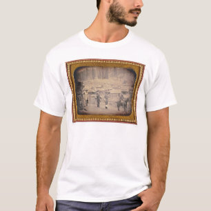 T-shirt Vue de la ville du volcan, la Californie (40214)