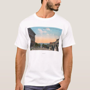 T-shirt Vue de la ville haute du BeachSeaside, OU